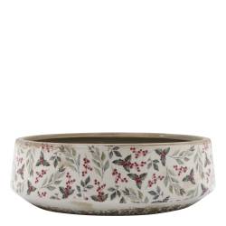 Tray w. leaves & berry motif