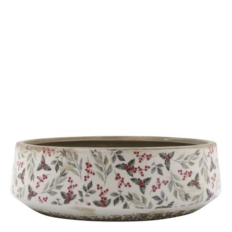 Tray w. leaves & berry motif