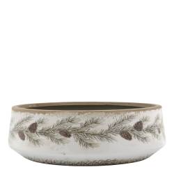 Tray w. fir garland motif