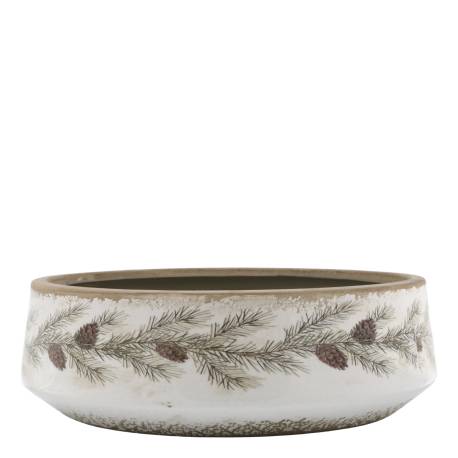 Tray w. fir garland motif