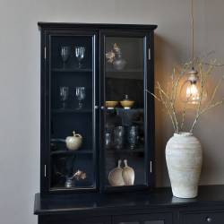 Czarna Witryna Ścienna Chic Antique Marsylia