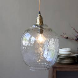 Szklana Lampa Wisząca Chic Antique A