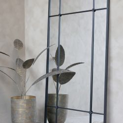 Duże Lustro Okno w Metalowej Ramie Chic Antique B