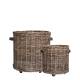 Basket w. wheels set of 2