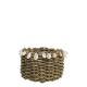 Wicker Basket w. sea shells