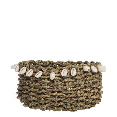 Wicker Basket w. sea shells