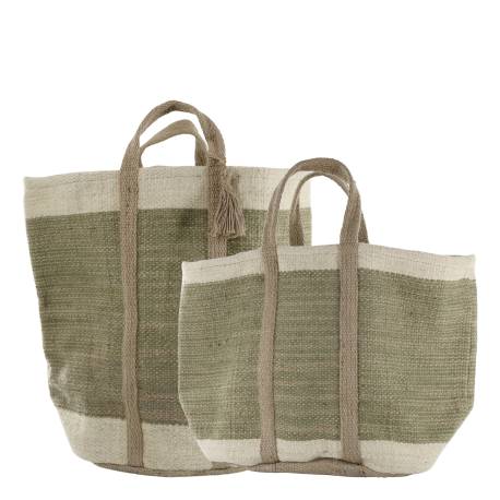 Basket w. linen set of 2