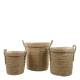 Basket w. lid set of 3