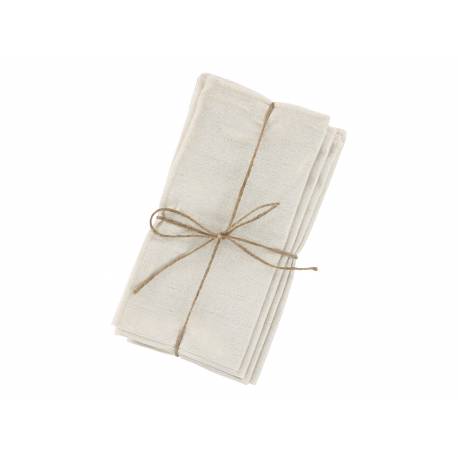 Cloth Napkin w. gold print set of 4