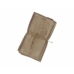 Cloth Napkin w. gold print set of 4