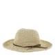 Straw Hat w. crocheted edge & band