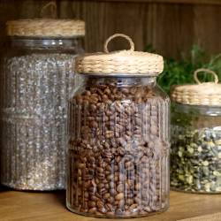 Table braided w. 2 drawers