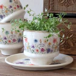Doniczka Fleurville z dzikimi kwiatami