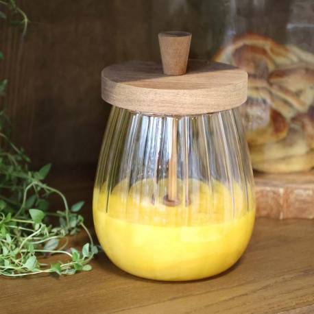 Słoik do przechowywania z rowkami