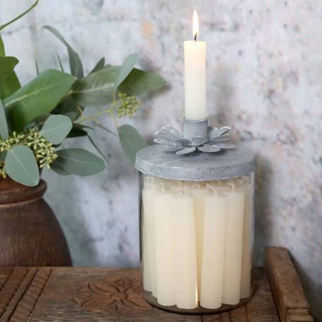 Świecznik z pokrywką