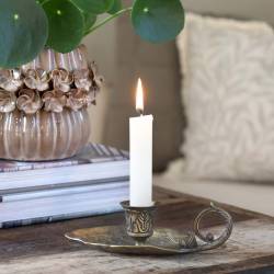 Chamberstick z liściem