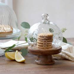 Kopuła szklana na stopie z szlifowaniem