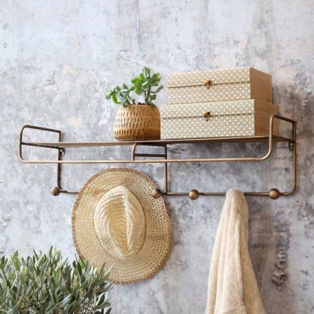 Półka Ścienna z Wieszakami Chic Antique