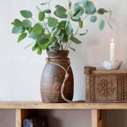 Wazon Grimaud do dekoracji z liną