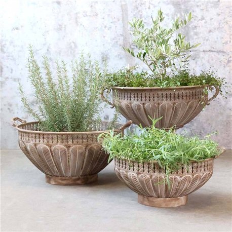 Doniczka na nóżkach, zestaw 2 szt.