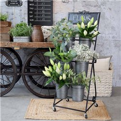 Regał na kwiaty z 6 doniczkami