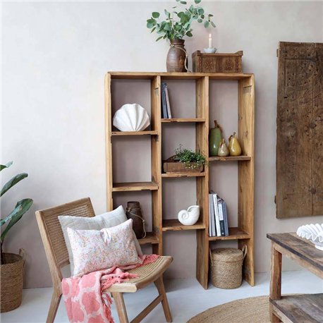 Drewniany Regał Japandi Chic Antique