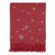 Aix Throw of surplus yarn w. hearts