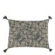 Aix Pillowcase w. tassels & leaf pattern