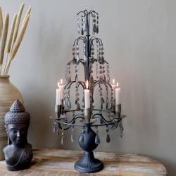 Duży Świecznik Vintage Chic Antique 70 cm