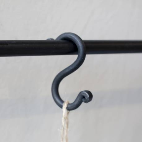 Wieszaczek Haczyk Kształt S Chic Antique Czarny C