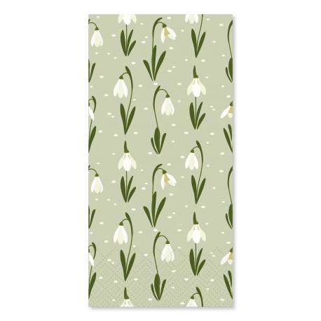 Napkin w. snowdrop