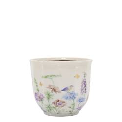 Papillon Planter w. flowers