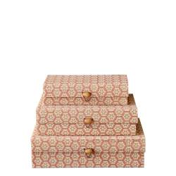 Amilly Box in bamboo set of 3