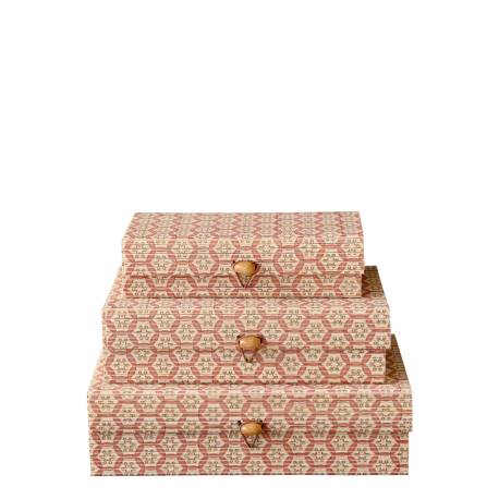 Amilly Box in bamboo set of 3