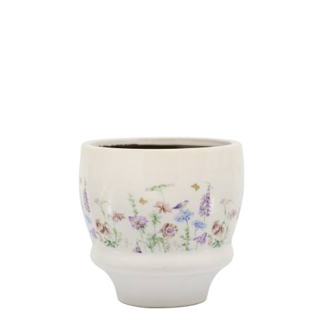 Papillon Planter w. flowers