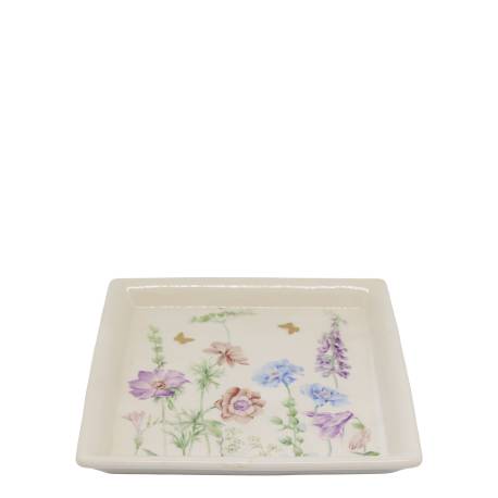 Papillon Tray w. flowers