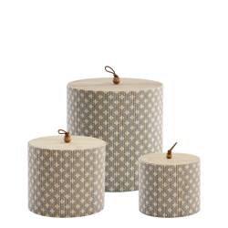 Amilly Box in bamboo set of 3