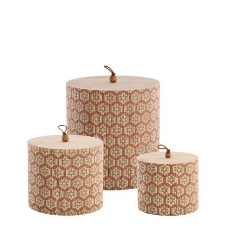 Amilly Box in bamboo set of 3