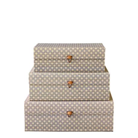Amilly Box in bamboo set of 3