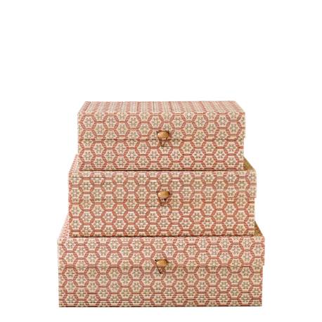 Amilly Box in bamboo set of 3