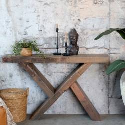 Drewniana Konsola Rustykalna Grimaud
