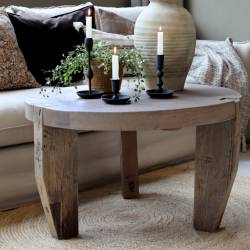 Stolik Kawowy Rustykalny Drewniany Grimaud A