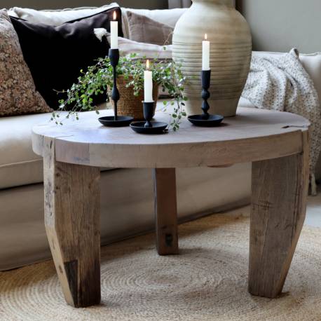 Stolik Kawowy Rustykalny Drewniany Grimaud A