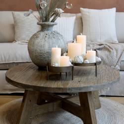 Stolik Kawowy z Drewna z Recyklingu Chic Antique A