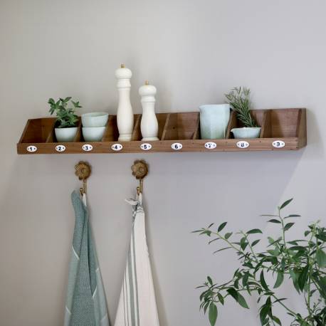 Drewniana Półka z Przegródkami Chic Antique