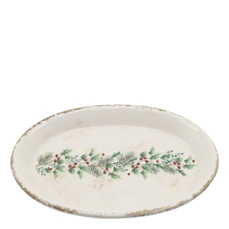 Tray w. holly